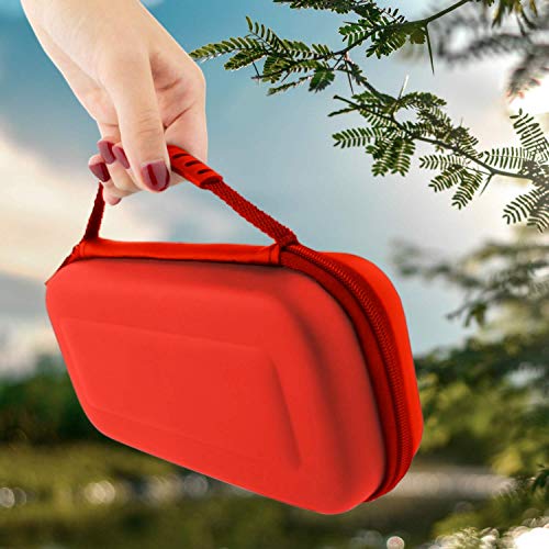 Image of Orzly Carry Case for Nintendo Switch Lite - Portable Travel Carry Case with storage for Switch Lite Games & Accessories [Red]