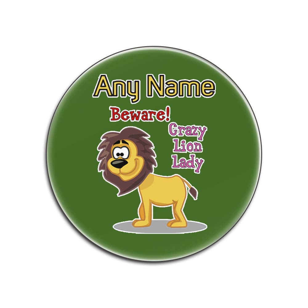 Sous-verre Crazy Lion Lady vert et rond pour sublimer vos apéritifs et pauses café entre amis