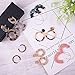 Duufin 15 Pairs Acrylic Earrings Resin Drop Dangle Statement Earrings Polygonal Bohemian Earrings for Women Girls