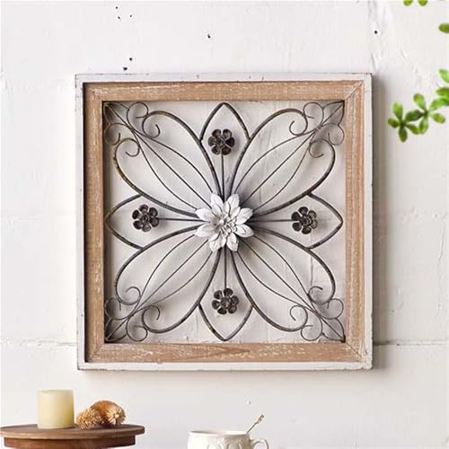 Tableau Fleuri Bois et Métal : Solution Déco pour Murs Vides et Blancs