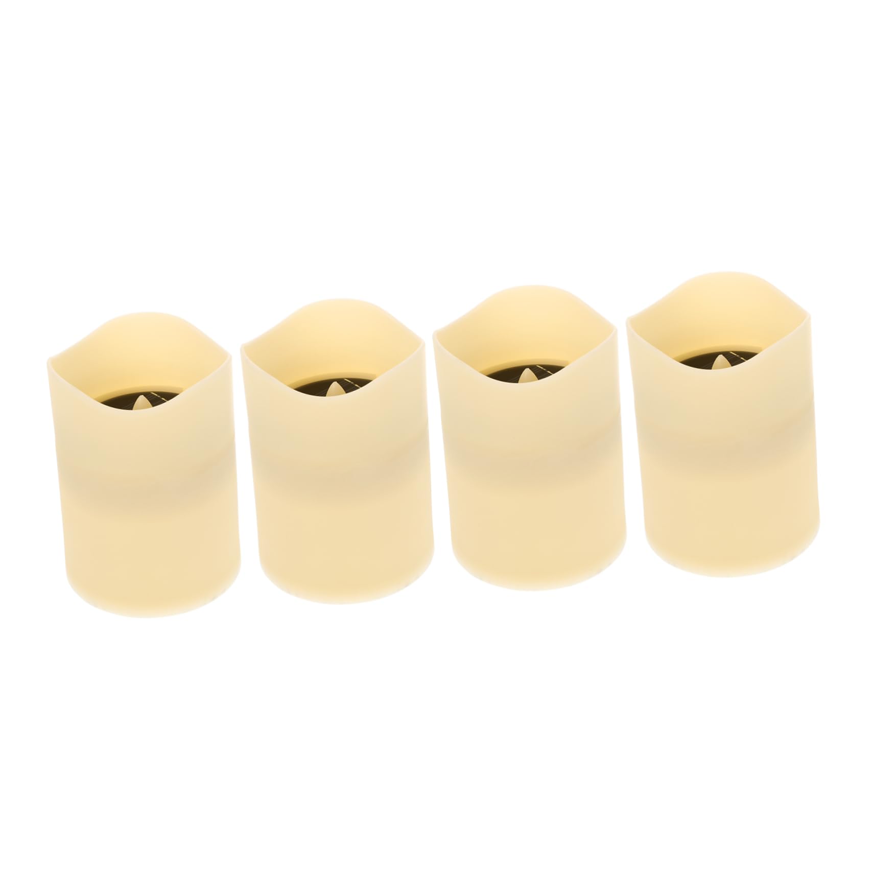 Lampada Candela Solare senza Fiamma 4 Pezzi Plastico