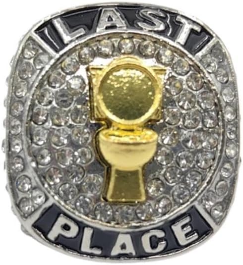 Premio personalizado de los anillos del trofeo del campeonato del perdedor del último lugar del cuenco del inodoro