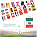 Ckexin 48 Countries Flags Banner Dercoations for 2026 World Cup, Small Mini Hanging String Garland Bunting, Football Events, Pub, Classroom, Home Party, Outdoor Sports 50 Feet