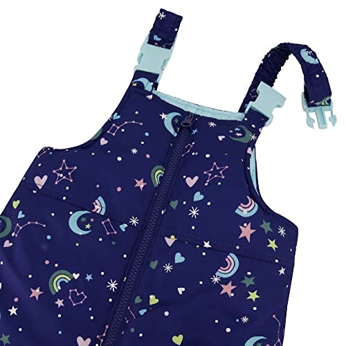 Image of LONDON FOG Baby Girls' Toddler Water Resistant Two-piece Winter Snowsuit - Includes Snowsuit + Hooded Fleece Lined Jacket