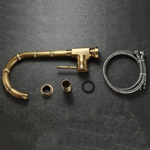 Robinet d'évier rétro pour petit espace : mitigeur eau simple froide rotatif - 4