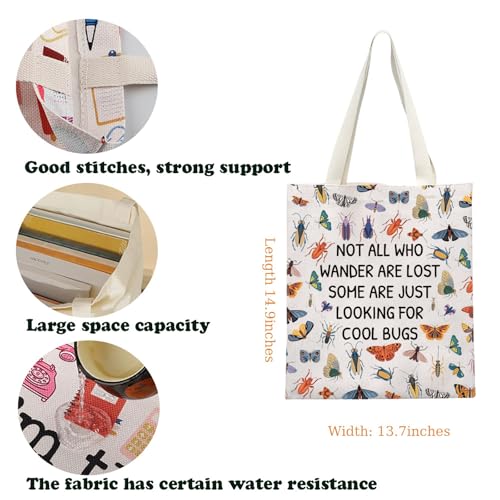 Bolso tote para amantes de insectos KUIYAI miniatura 4
