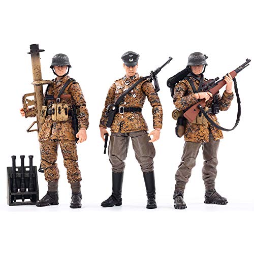 JoyToy 1/18 Action Figures 4-Inch WWII Wehrmacht(Autumn Camouflage) Soldier Figure PVC Military Model Collection Toys