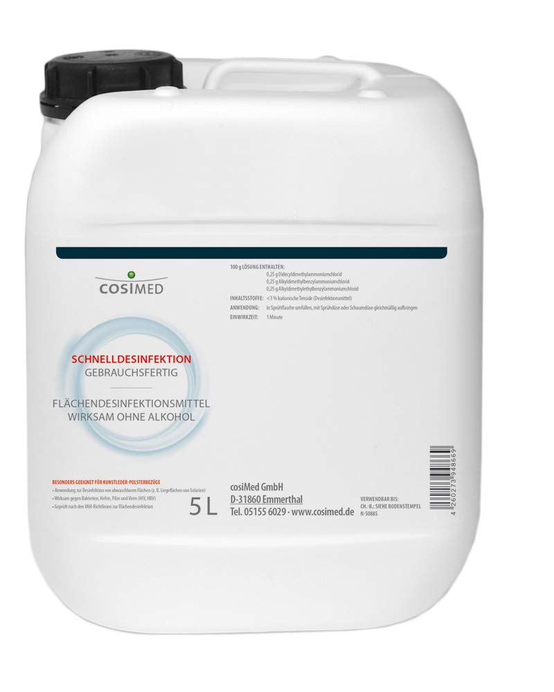 cosiMed Schnelldesinfektion, gebrauchsfertig, alkoholfrei, 5 L
