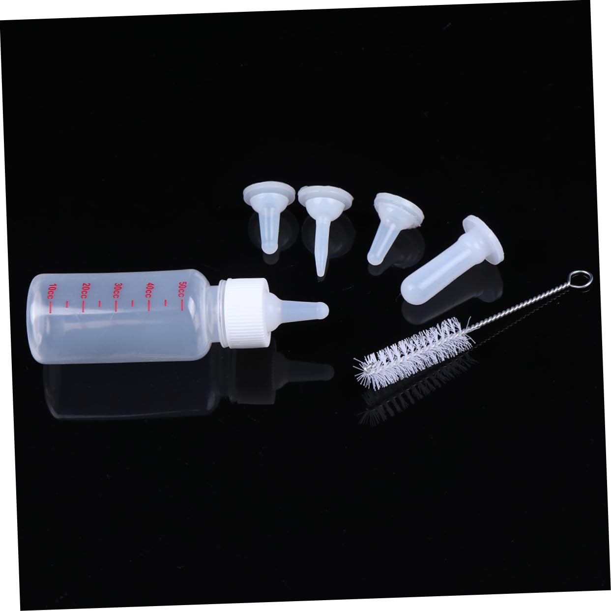 BESPORTBLE 3 Sizes Feeding Bottle Set for Kitten Puppy Pet Nursing Bottles Silicone Pp for Dogs Cats Rabbits