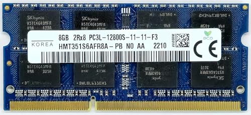 Image of 8GB DDR3L-1600Mhz SODIMM Laptop RAM Memory PC3L-12800S HMT41GS6AFR8A-PB 1.35v 204Pins Compatible with SK Hynix Memory Module (3 Year Warranty)
