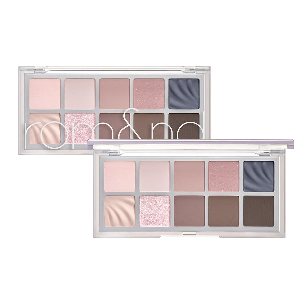 rom&nd Better Than Paletteㅣ10 Blendable ShadesㅣLong Lasting and Neutral Eyeshadow PaletteㅣHigh Pigmented Smooth, Matte