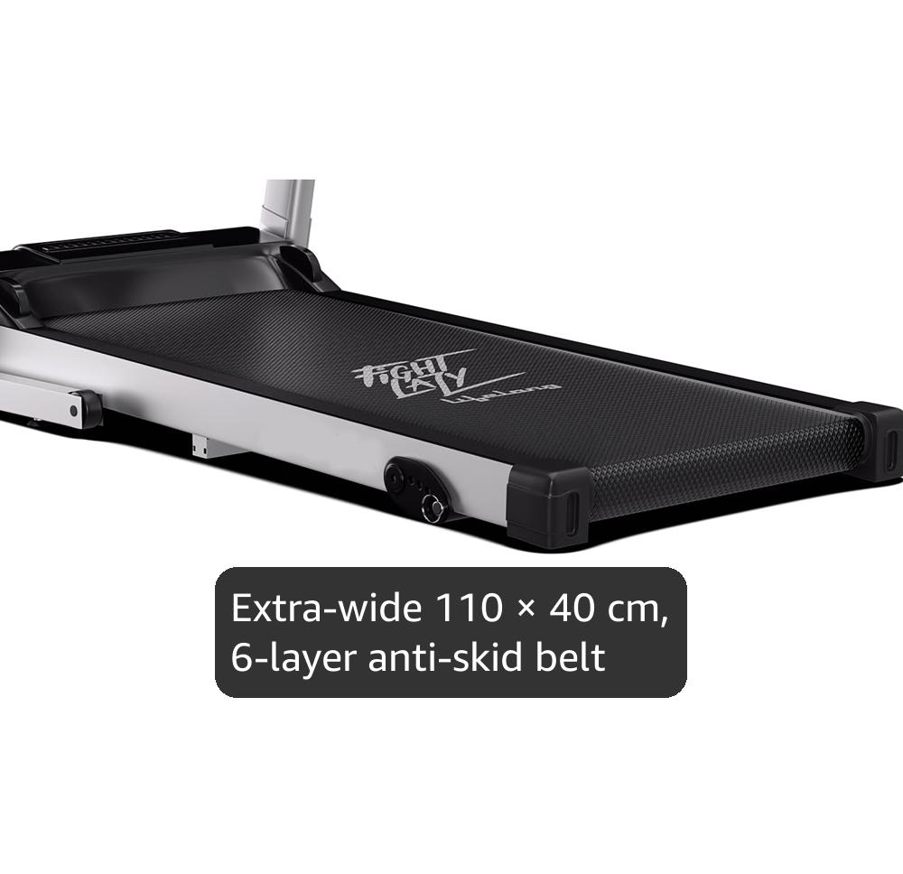 Lifelong|Display|Hydraulic Fold -Wide Running Belt, Foldable Soft-Drop|Home Workout Equipment-LCD