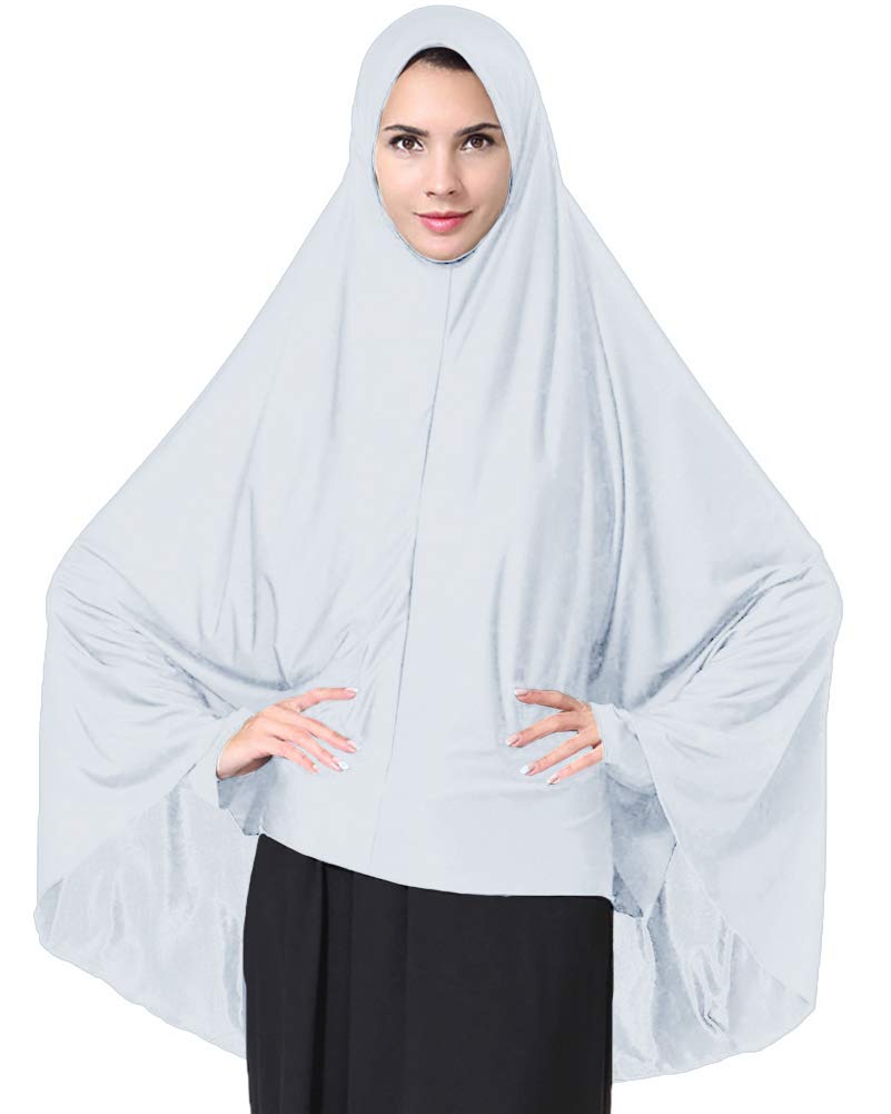 AbabalayaWomen's Elegant Modest Muslim Islamic Ramadan Soft Lightweight Jersey Hijab Long Scarf