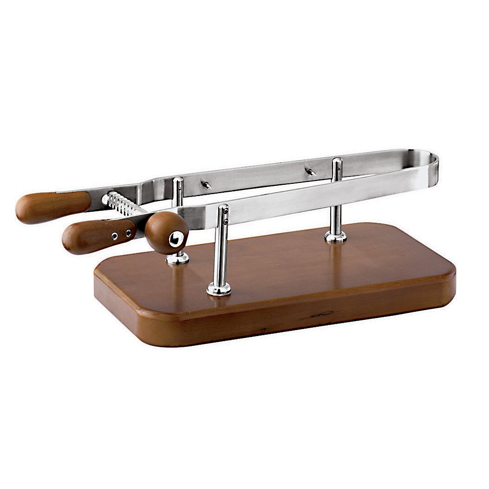Paderno Ferma/Porta Prosciutto, Acciaio Inossidabile, Grigio, Lunghezza 60 Cm