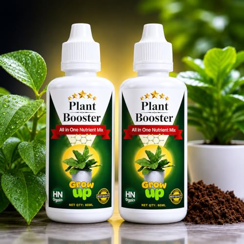 Image of Plant Booster 60 ML Dropper | All In One | All Macro & Micro Nutients | For Fast Growth | Strong Roots | More Flowers (Plant Booster 60ML | Pack of 2)