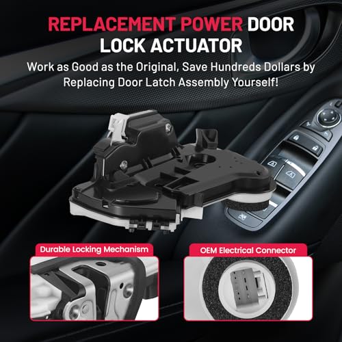 Image of SYERAL Front Right Passenger Side Door Latch Lock Actuator Compatible with Lexus IS250 IS350, Compatible withToyota Camry Corolla Highlander Mirai Prius V RAV4, Sienna Replaces 6903002380, DLT117