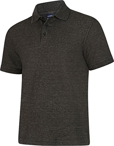 Uneek Uc108 Deluxe Polo Shirt Charcoal Xl