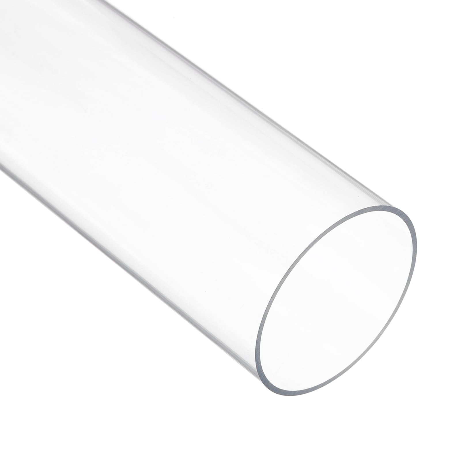 sourcing map Tuyau en plastique rigide en polycarbonate rond transparent 57 mm x 63 mm x 150 mm - Résistant aux impacts - Pour éclairage, modélisme, plomberie d'eau