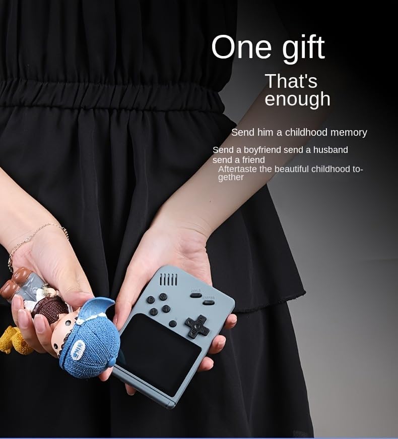 Miniatura 3 de Portable Retro Gaming Console, 3.0 inch Screen, 400 Classic Games (Grey)