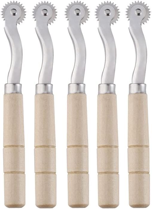 10PCS DIY Stitch Clothes Sewing Spacer Overstitch Wheel Awl Punch Hole Craft Sewing Leather Craft Tool Tailor Stitch Marker