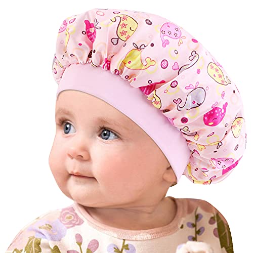 Stain Bonnet For Baby Bonnet Silk Sleep Cap For Toddler Child Shower Cap Teens Kids