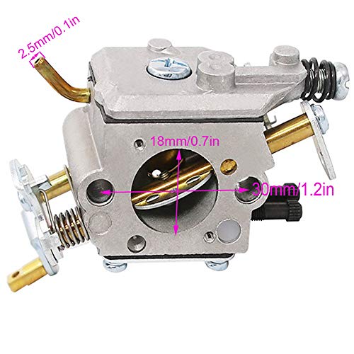 TOPEMAI PP5020AV Carburetor with 575296301 Air Filter for Poulan PP5020 2 Stroke Gas Chainsaw Replace 573952201 C1M-W47 Craftsman 358.350982