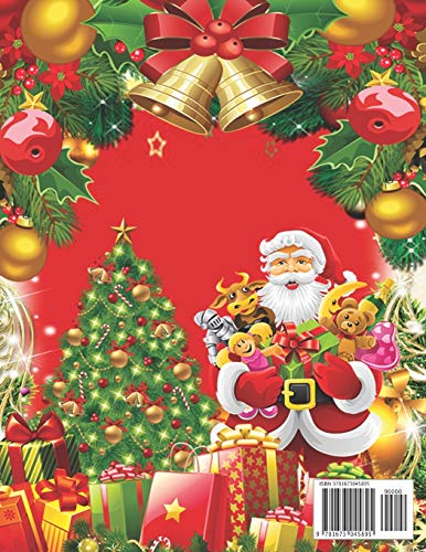 Christmas Activity book For Kids: Fun Children’s Christmas Gift or Present for Toddlers & Kids - 50 Beautiful Pages to Color with Santa Claus, Reindeer, Snowmen & More! image 4