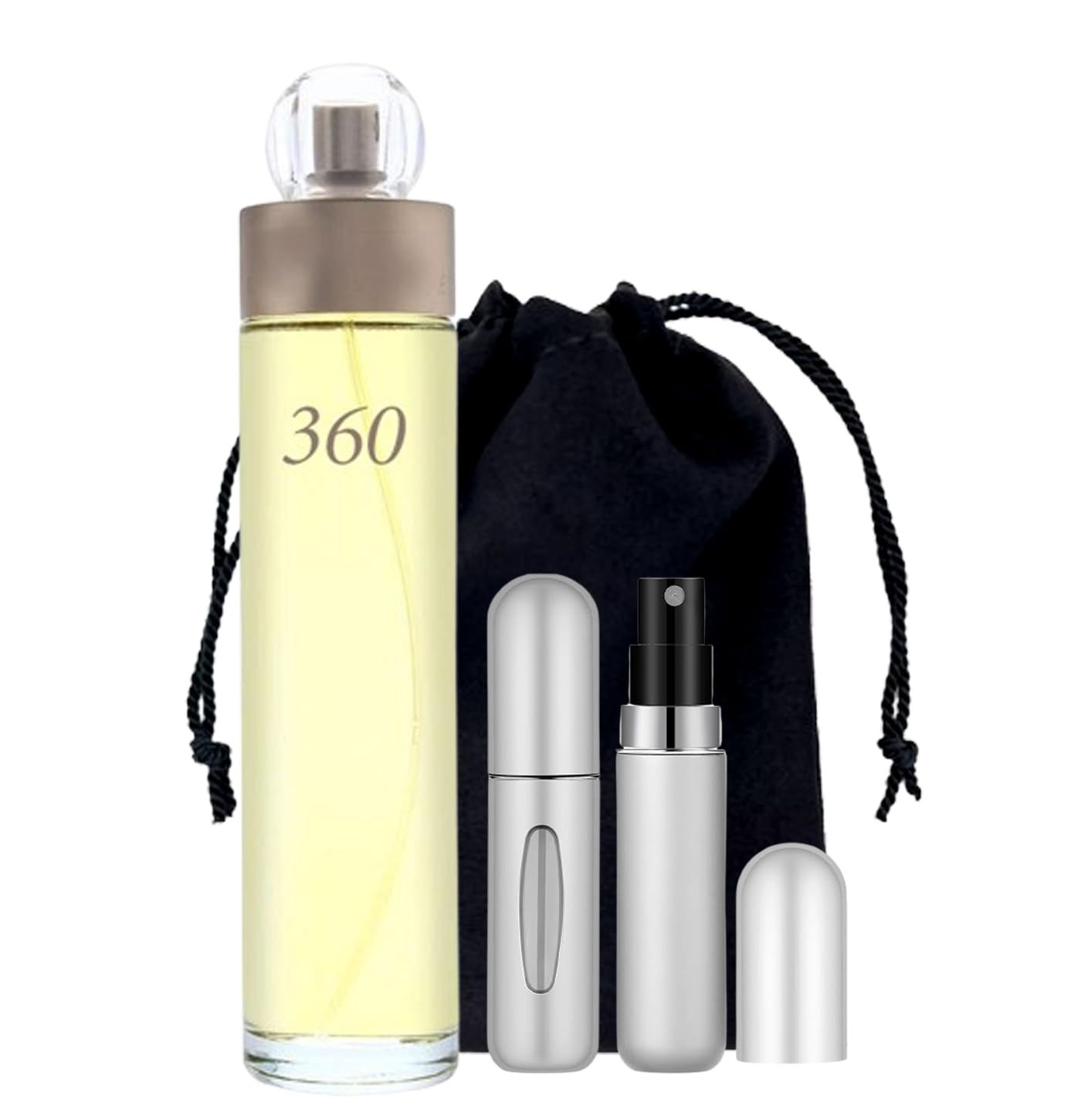PICKN BUY 360-Perfume for Women, 1.7 fl oz Eau De Toilette Spray with Gift Pouch & Atomizer Travel Kit, Gift Set for Her - Designer Fragrances (Comes in Original Designer Packaging)