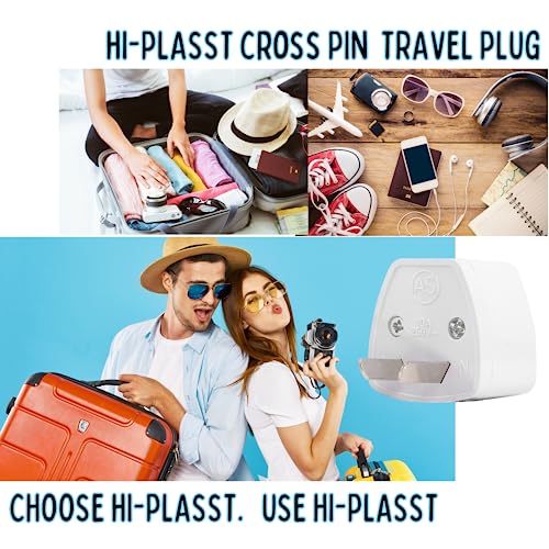Image of Hi-Plasst India to Australia Plug Adapter | Pack of 3 | Universal Travel Adapter Type-I (3-Pin) | Socket Converter for China, NZ, Argentina, Fiji | Australian Adapter for Phones, Laptops
