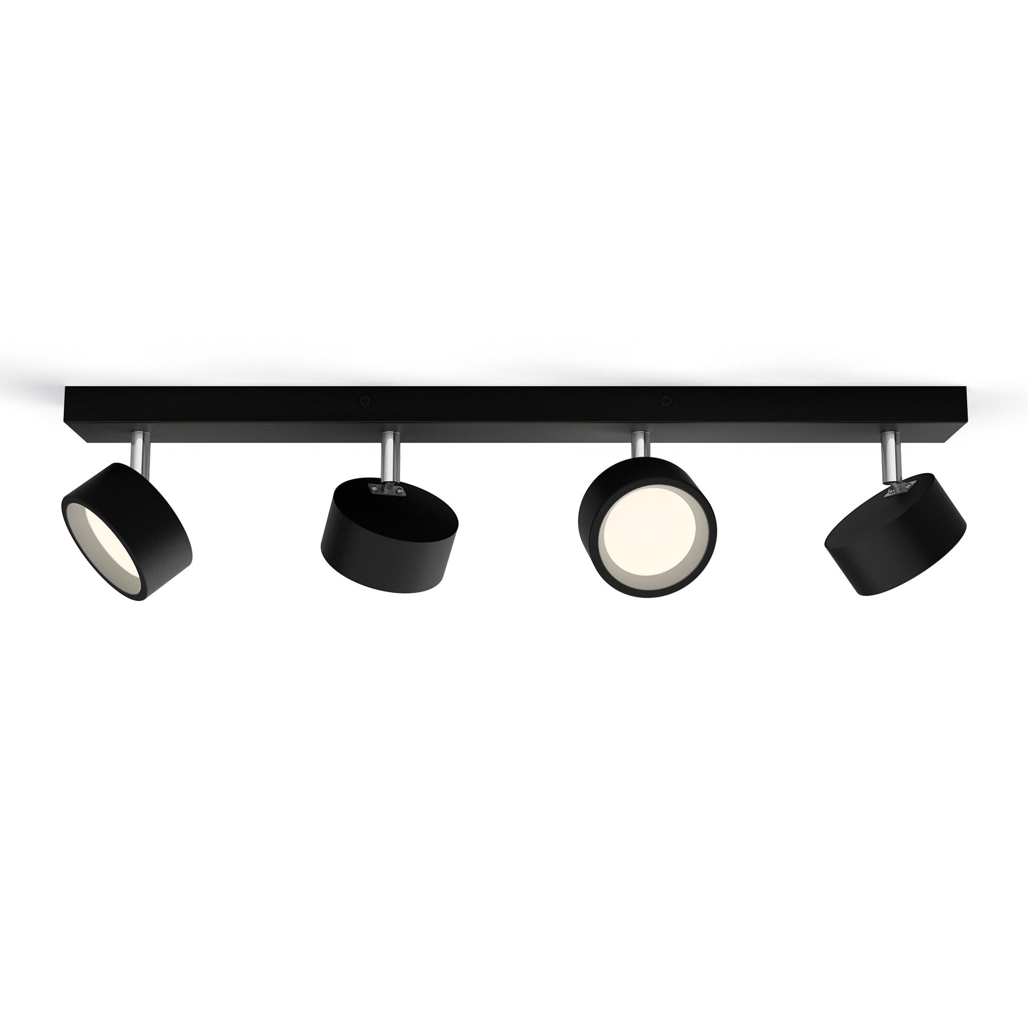 Philips LED Bracia Spot 4x5.5W Warm White 2700k [5.5W - Black] For Indoor Home Lighting, Living Room, Study, Office