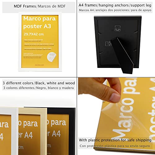 Nacnic Set di 6 Poster di Anatomia Umana