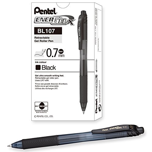 Amazon.com: Pentel EnerGel-X Retractable Liquid Gel Pen (0.7mm