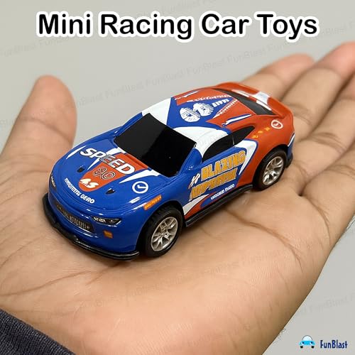 Image of FunBlast Die-Cast Car Set for Kids - Pack of 8 Pull Back Metal & Plastic Cars, Scaled Model Mini Racing Car Toys for 3+ Year Old Boys & Girls, Multicolor