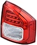 Compatible with 2011 2012 2013 2014 Jeep Compass Right Passenger Side Clear & Red Lens w/ Bulb Tail Light