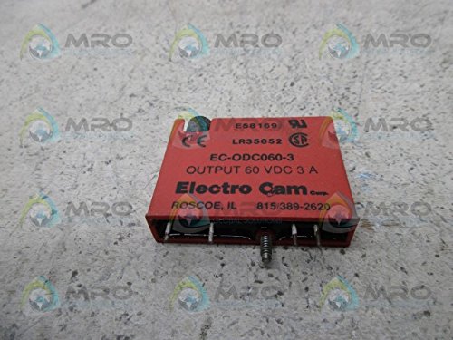 ELECTRO CAM EC-ODC060-3 0-3 AMPS, 0-60 VDC Voltage Rating, 1.5 AMP Motor Load, 3 AMP RESISTIVE Load, Output MODULES, Slimline