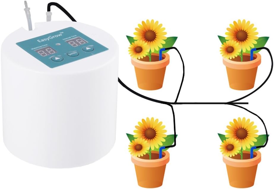 Plant Self-Watering System Automatic Waterer Drip Irrigation with 10m Tube Kits for Potted Plants