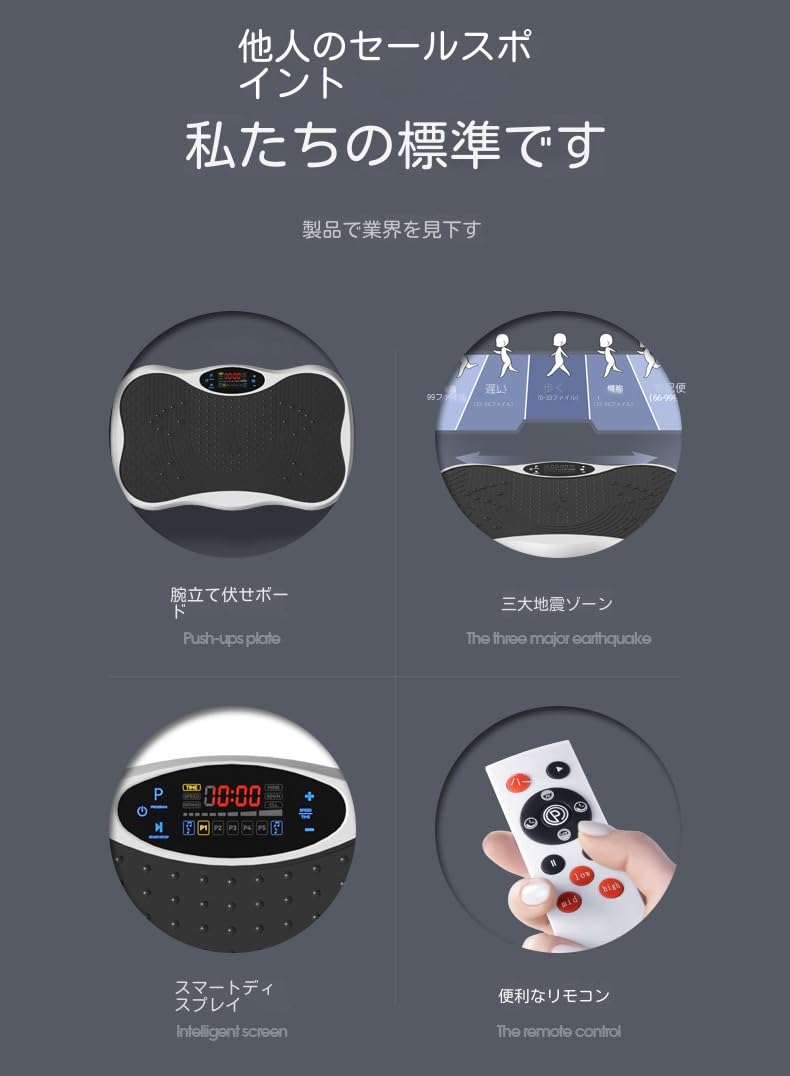 Amazon | 健康マシン ぶるぶるマシン 3D振動 マシーン 静音 ブルブル