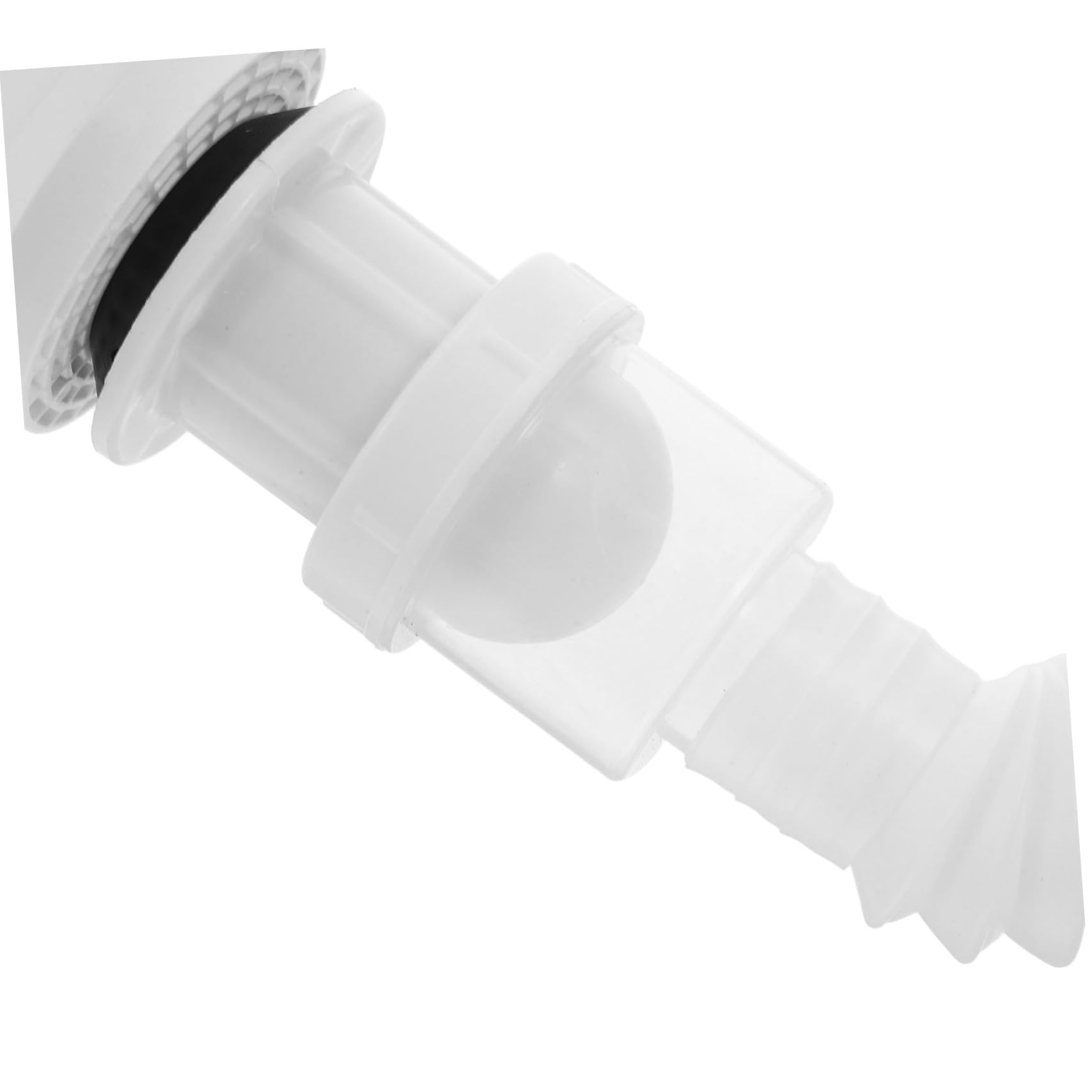 VILLCASE Lavabo Triangulaire Mural en Plastique Blanc pour Petite Salle de Bain, Facile à Entretenir et Optimisant L'espace Design Moderne et Compact