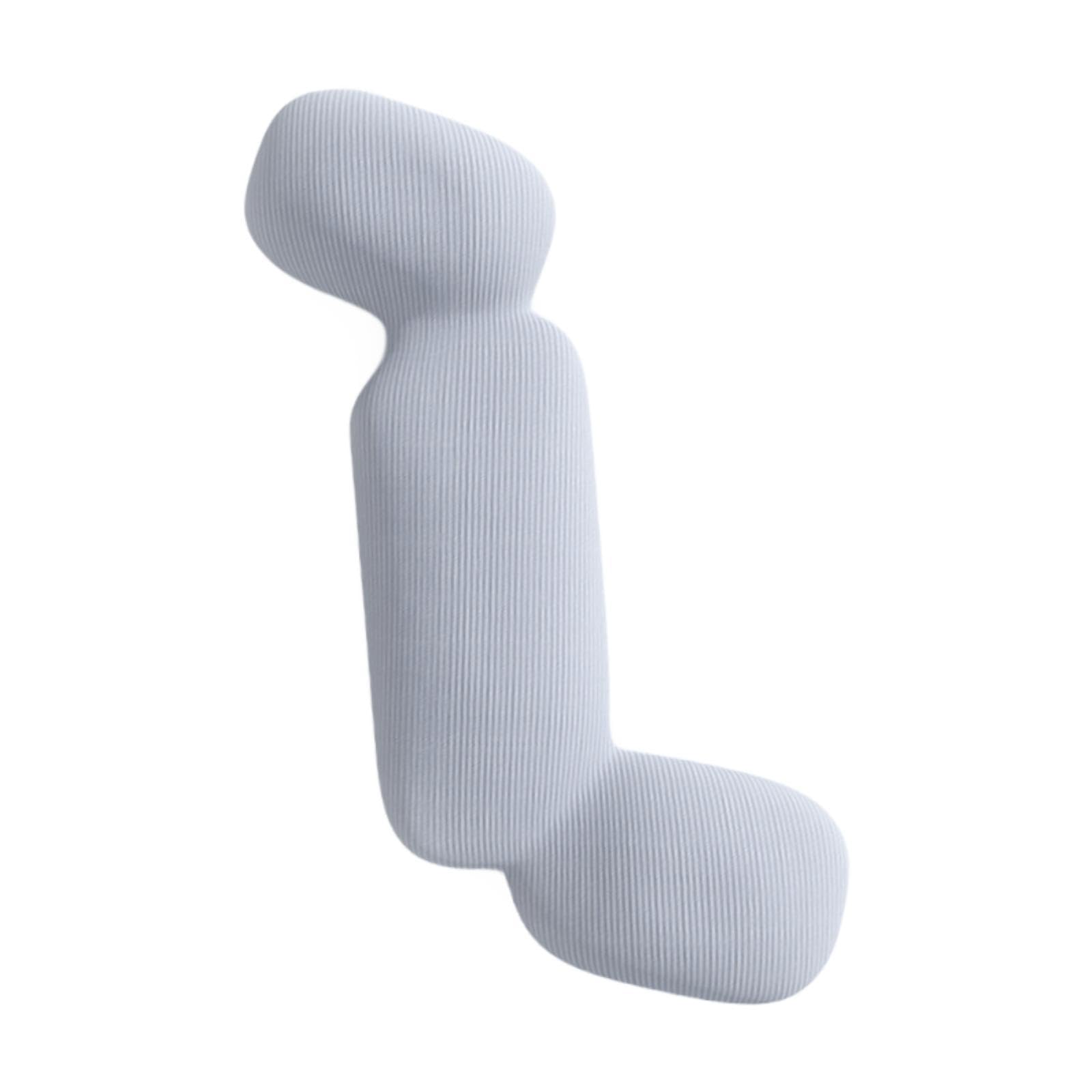 Körperkissen Lang Ergonomisch Geformtes Ganzkörperkissen Stillkissen Schwangerschaftskissen Angenehmer Bezug aus Atmungsaktivem Stoff für Schlaf, Grau