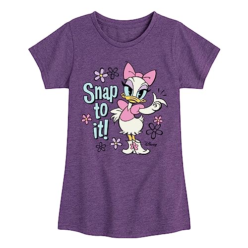 Disney Daisy Duck - Snap to It - Toddler & Youth Girls Short Sleeve Graphic T-Shirt