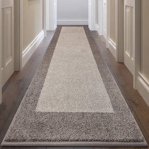 Image of Machine Washable Runner Rug 32 inch x 120 inch, Non Slip Kitchen Mat for Floor, Absorbent Entryway Rug for Kitchen, Bedroom, Living Room, Hallway, Door (Roll Packing)