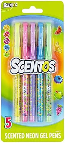 Scentos 5 Neon Gel Pens