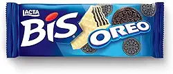 Wafer Oreo Cobertura Chocolate Branco Lacta Bis Pacote 100,8G