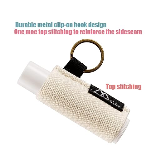 Miniatura 8 de WK IEASON - Llavero con clip para bálsamo labial, funda para lápiz labial, paquete de 5