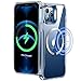ESR für iPhone 12 Pro Max Hülle, Kompatibel mit MagSafe, Classic Hybrid Magnet Handyhülle iPhone 12 Pro Max Case Militärnorm Sturzschutz Kratzfeste Rückseite, Klar