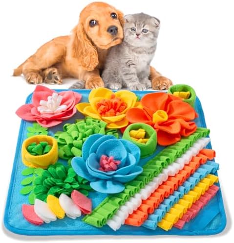 Snuffle Mat for Dogs, Sniff Mat Slow Feeding Mat for Small Pets C...