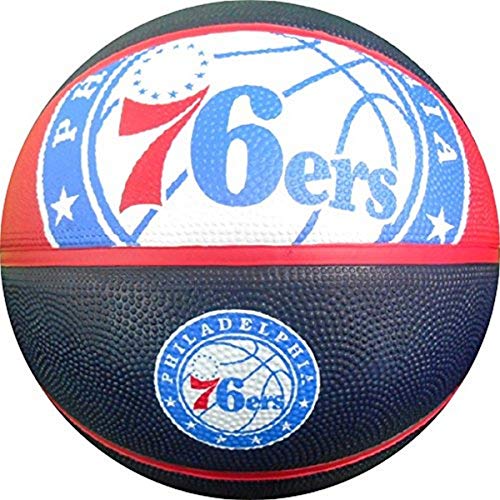 NBA Philadelphia 76ers Spalding Team Logo Basketball, 74,9 cm, Mehrfarbig