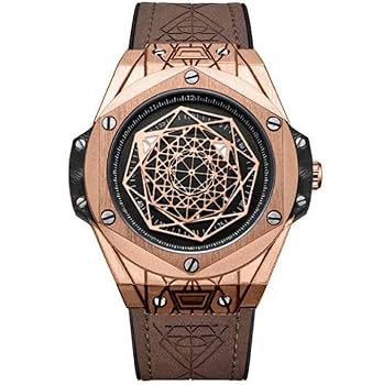 Amazon.co.jp: 腕時計 ONOLA 六芒星 魔法陣 高耐久性 文字盤