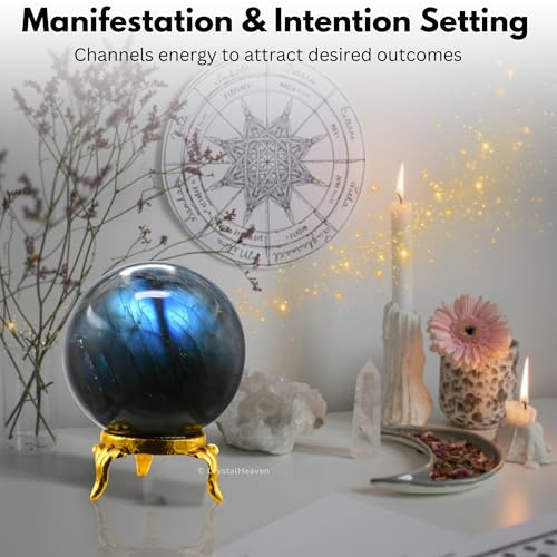 Image of Certified Labradorite Crystal Ball for Meditation
