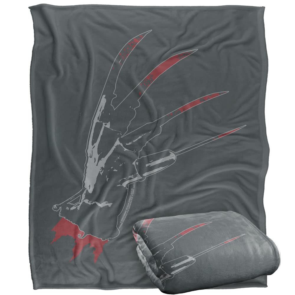NIGHTMARE ON ELM STREET Blanket, 152 x 127 cm Freddy's Glove Silky Touch Super Soft Throw Blanket